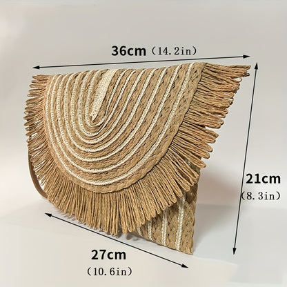 Straw Bag Beach Clutch