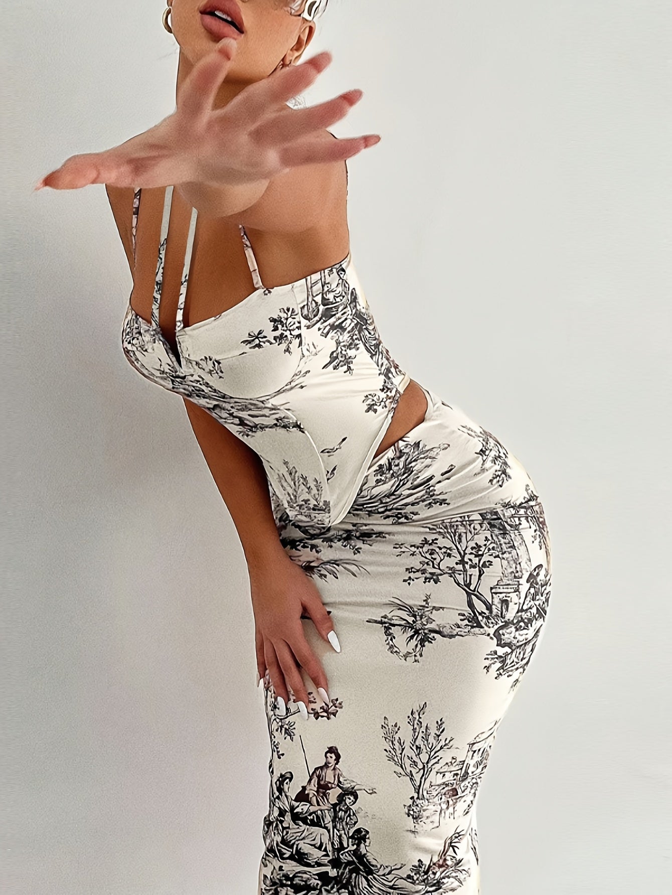 Dior print Skirt set