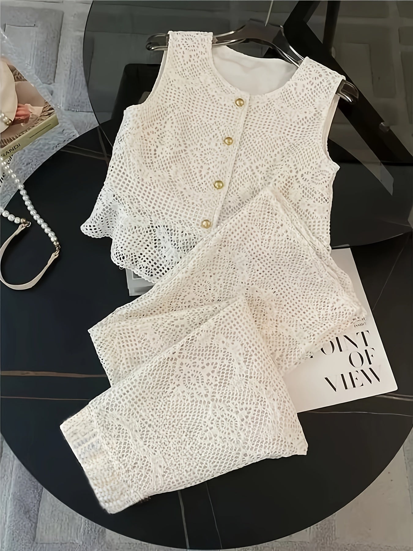 Lace Set with Embroidery