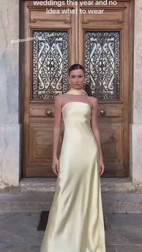 2025 Contrast Black& White Long dress