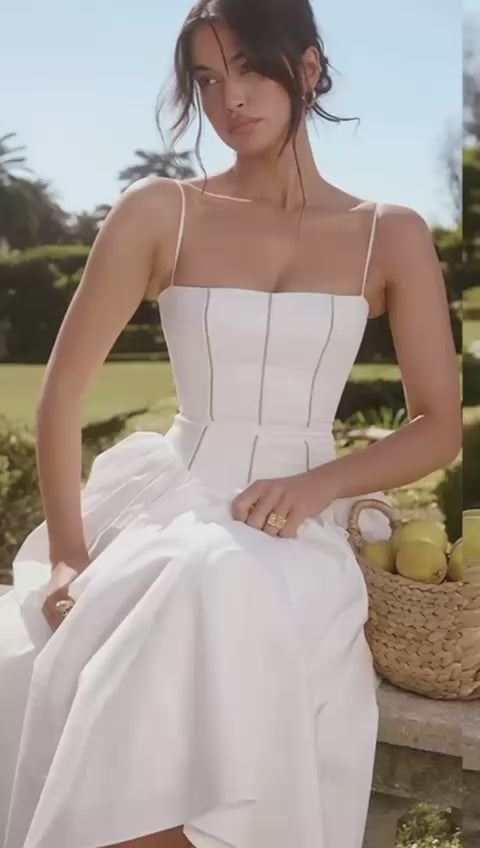 Seaside Print Doll Midi